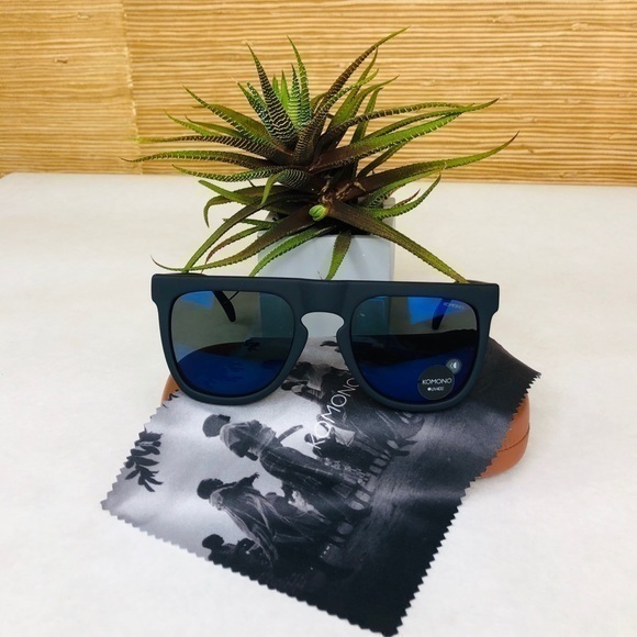 KOMONO sunglasses Bennet Midnight Blue Rubber 🕶 (NEW) - Picture 7 of 13